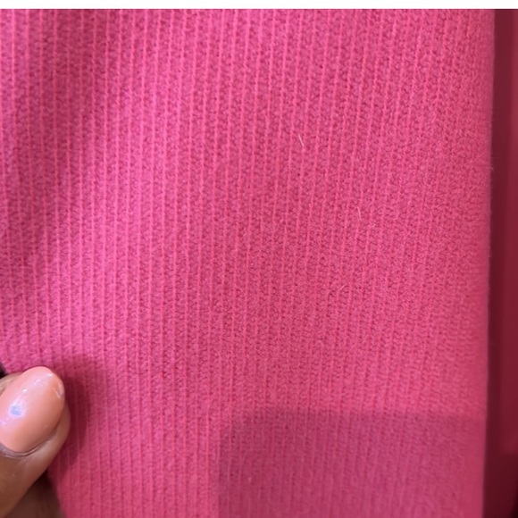 ASOS TALL bright pink bonded crepe grandad coat - Picture 5 of 8